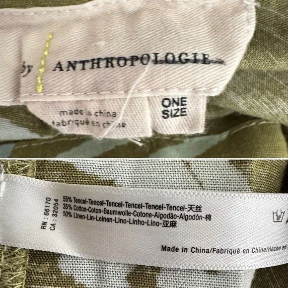 Anthropologie green blue beach swim wrap skirt sarong One size - Picture 9 of 10